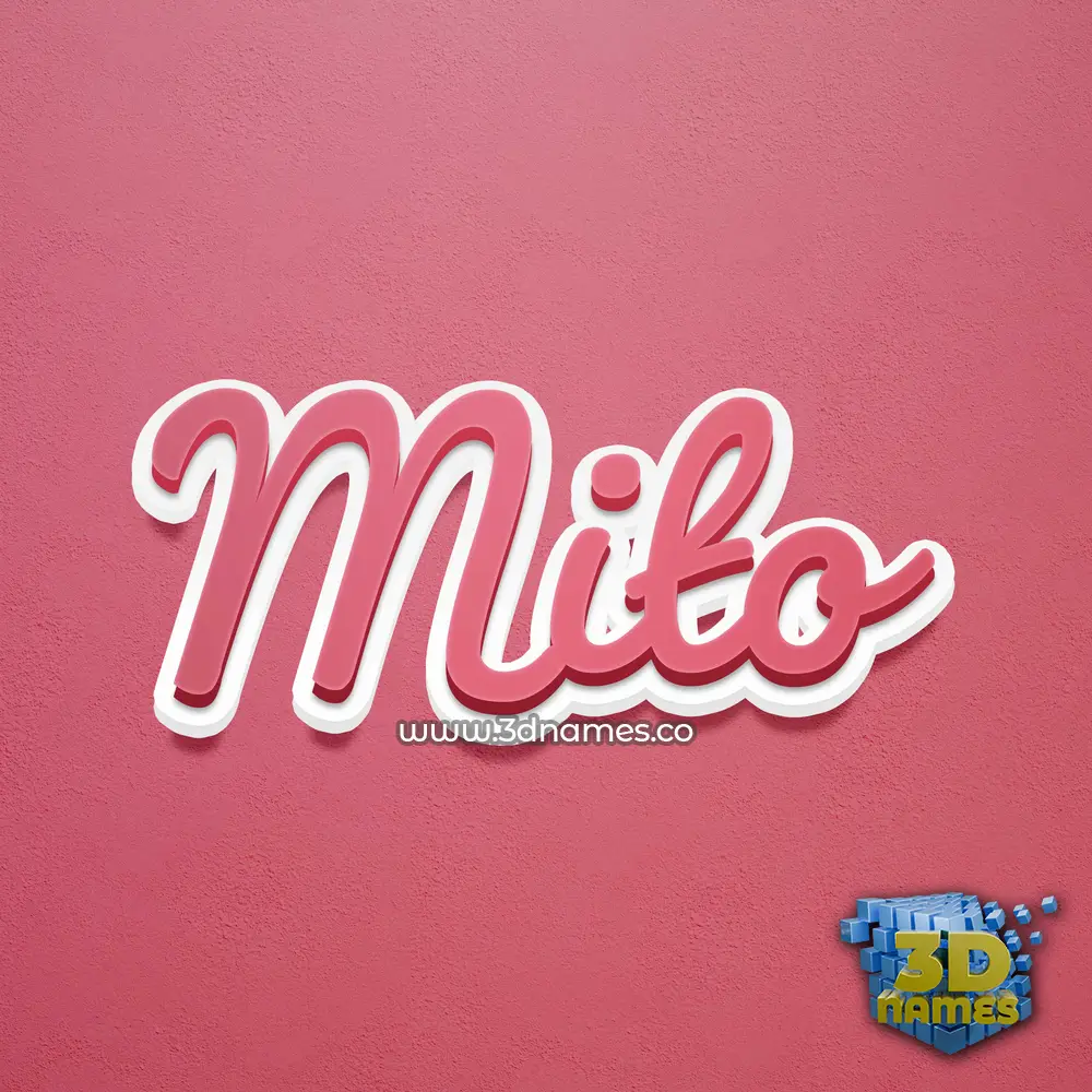 mito in Red Scribble style - 3D name wallpaper mito in Red Scribble style - 3D name wallpaper