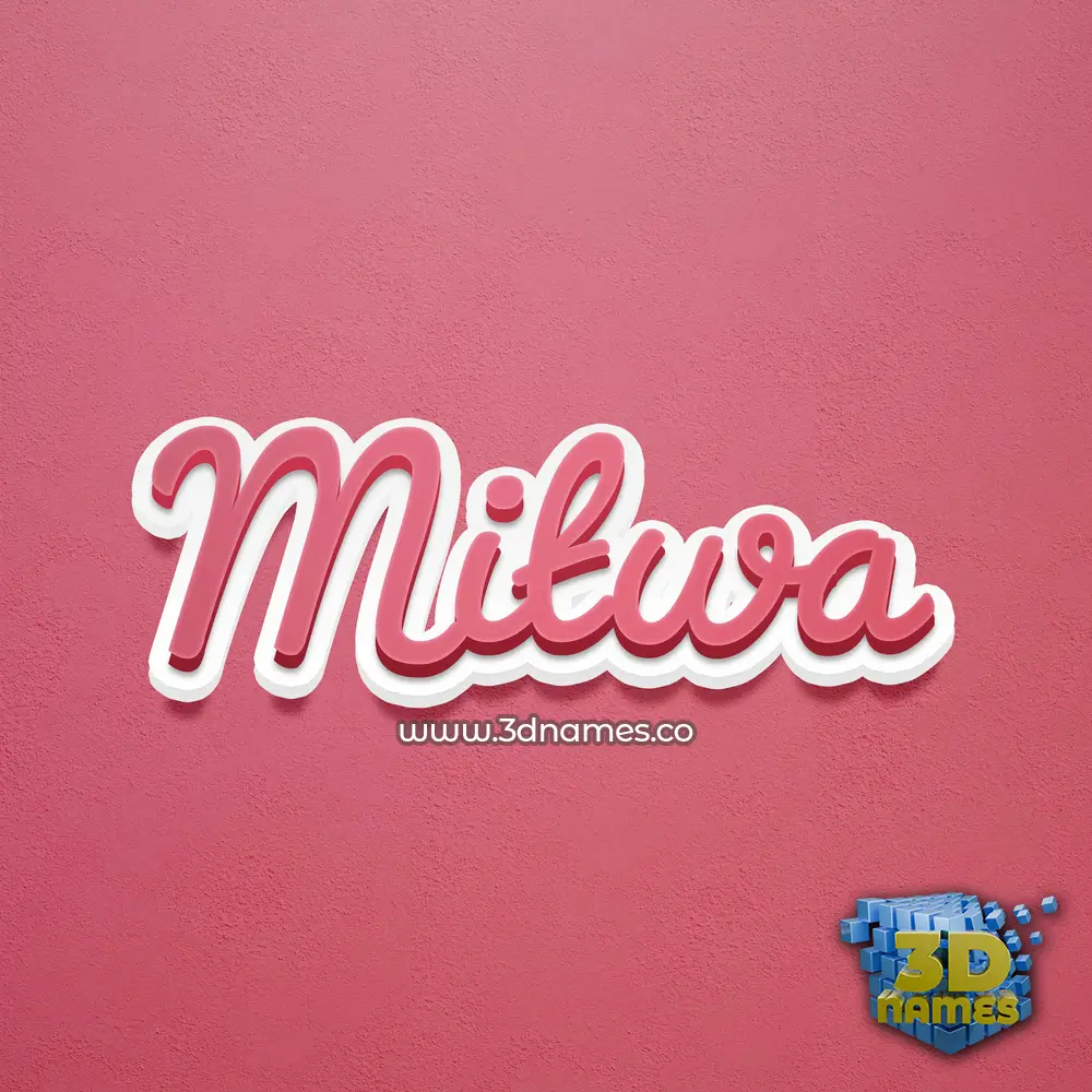 mitwa in Red Scribble style - 3D name wallpaper mitwa in Red Scribble style - 3D name wallpaper