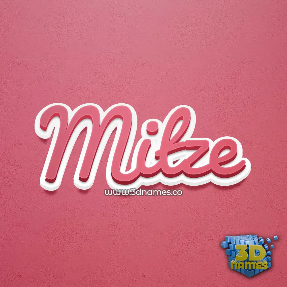 mitze in Red Scribble style - 3D name wallpaper mitze in Red Scribble style - 3D name wallpaper