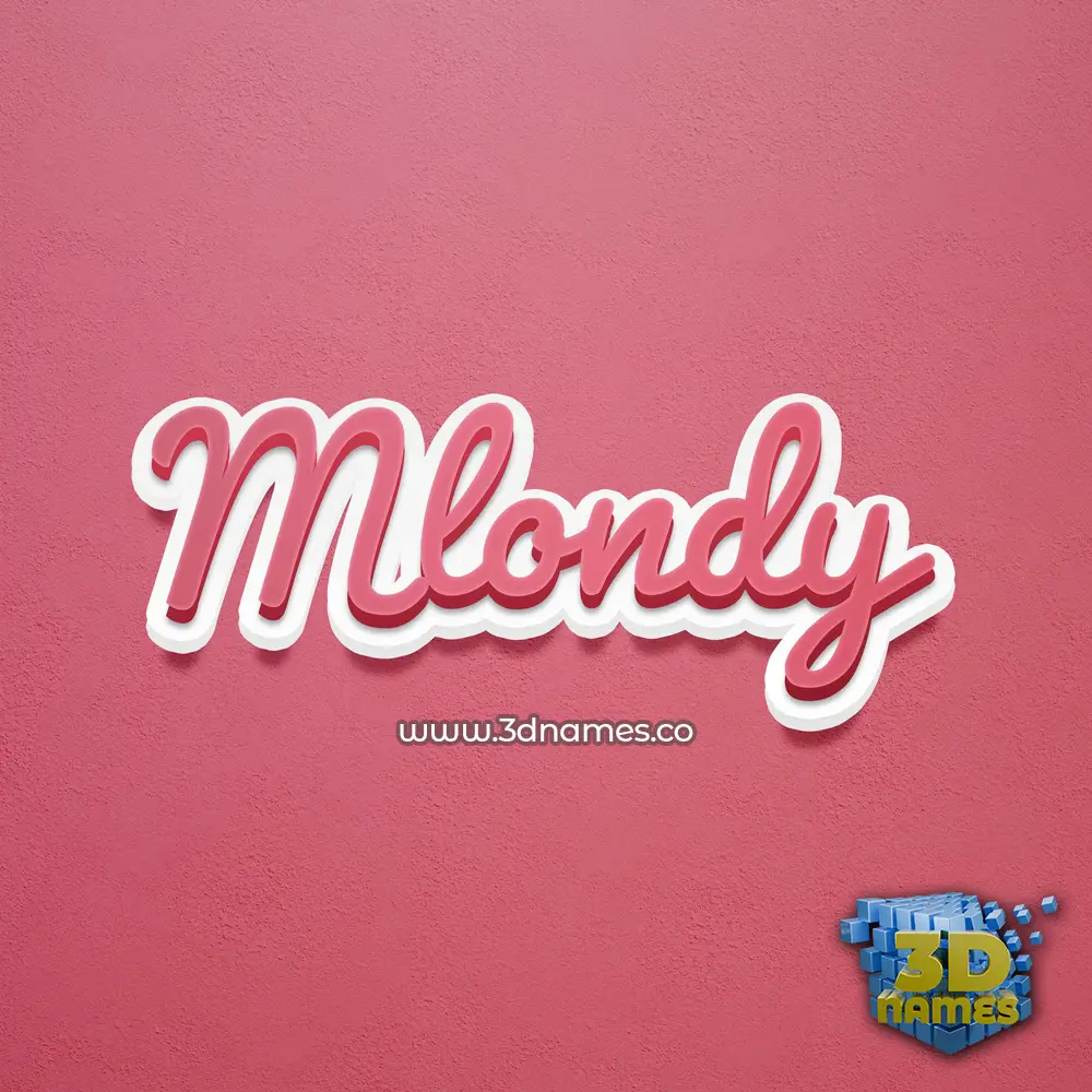 mlondy in Red Scribble style - 3D name wallpaper mlondy in Red Scribble style - 3D name wallpaper