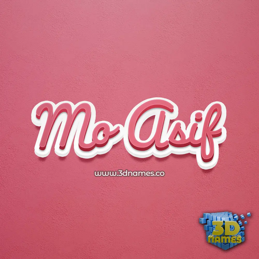 mo asif in Red Scribble style - 3D name wallpaper mo asif in Red Scribble style - 3D name wallpaper