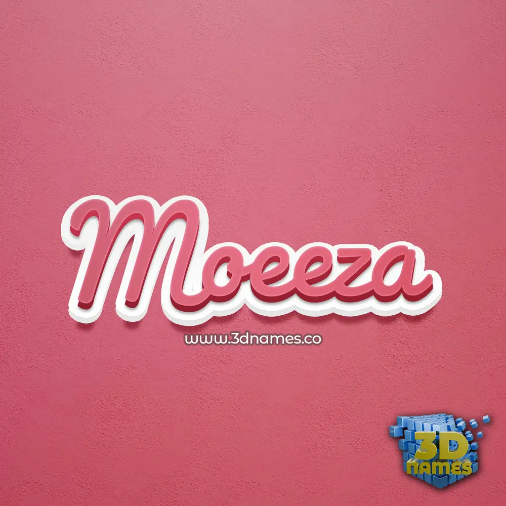 moeeza in Red Scribble style - 3D name wallpaper moeeza in Red Scribble style - 3D name wallpaper