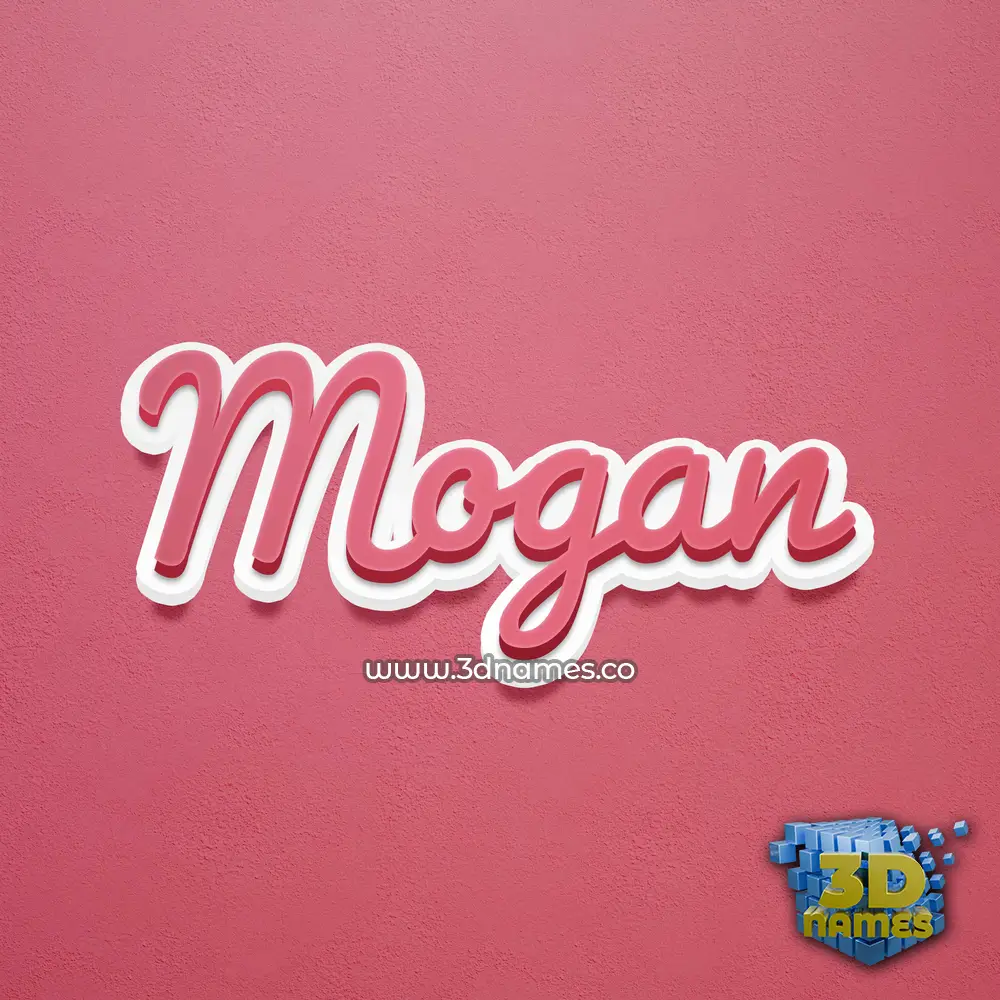 mogan in Red Scribble style - 3D name wallpaper mogan in Red Scribble style - 3D name wallpaper