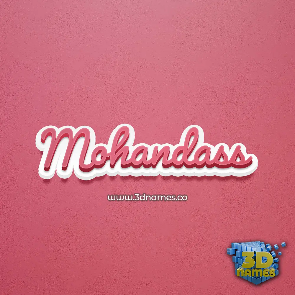 mohandass in Red Scribble style - 3D name wallpaper mohandass in Red Scribble style - 3D name wallpaper