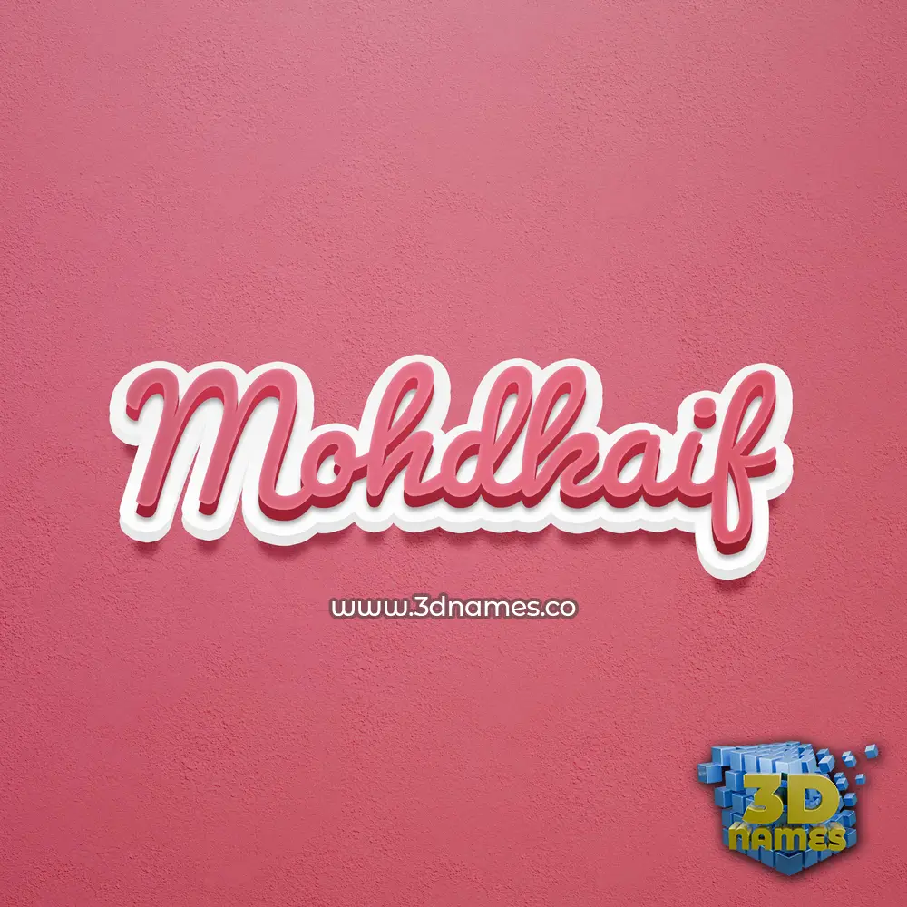 mohdkaif in Red Scribble style - 3D name wallpaper mohdkaif in Red Scribble style - 3D name wallpaper