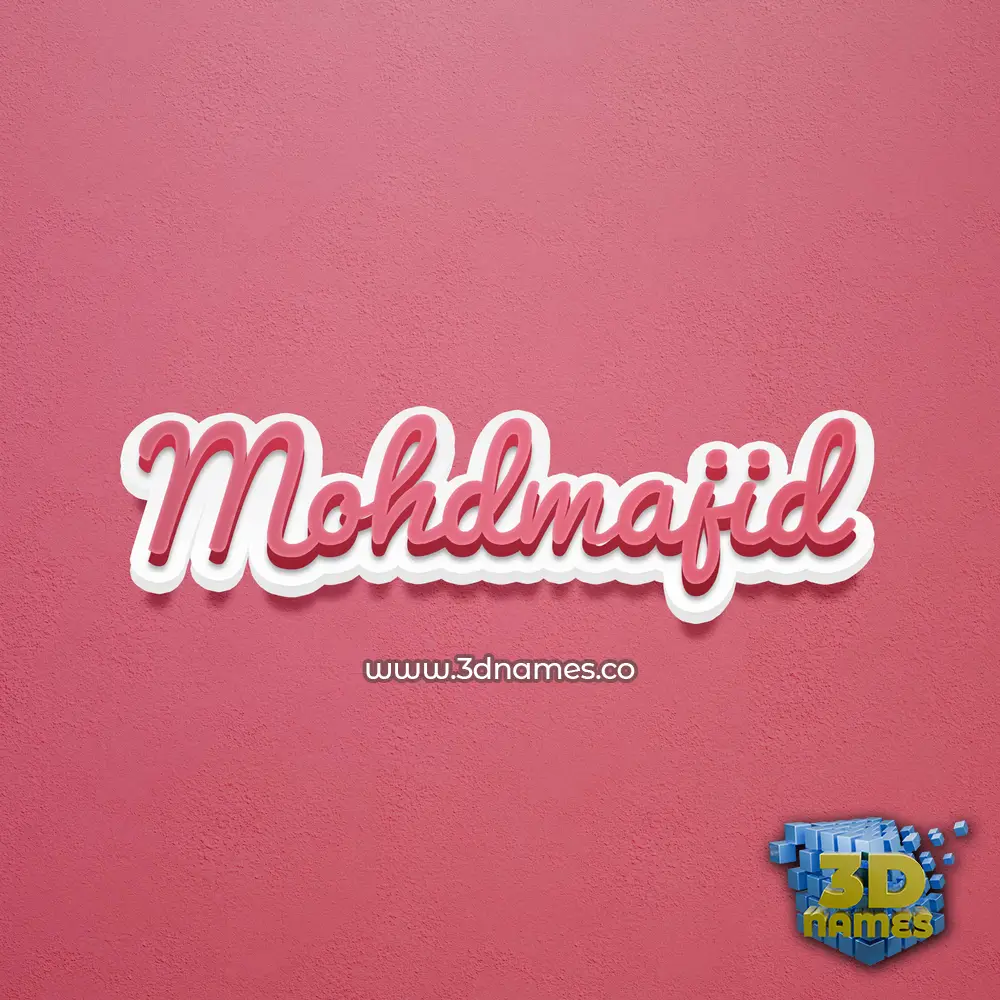 mohdmajid in Red Scribble style - 3D name wallpaper mohdmajid in Red Scribble style - 3D name wallpaper