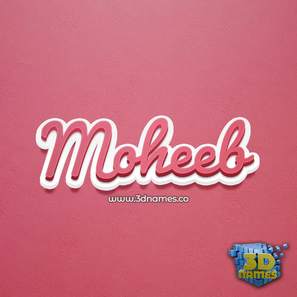 moheeb in Red Scribble style - 3D name wallpaper moheeb in Red Scribble style - 3D name wallpaper