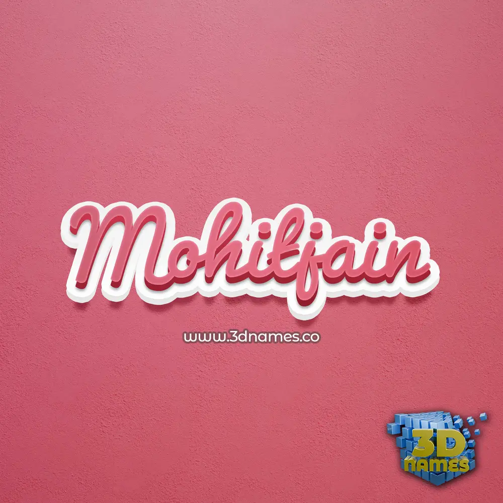 mohitjain in Red Scribble style - 3D name wallpaper mohitjain in Red Scribble style - 3D name wallpaper