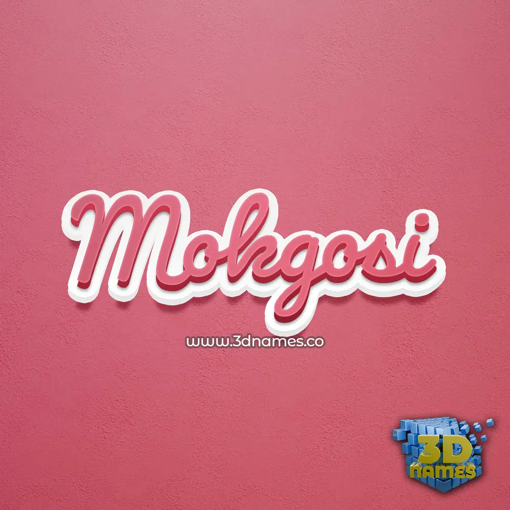mokgosi in Red Scribble style - 3D name wallpaper mokgosi in Red Scribble style - 3D name wallpaper