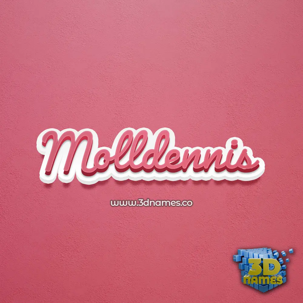 molldennis in Red Scribble style - 3D name wallpaper molldennis in Red Scribble style - 3D name wallpaper