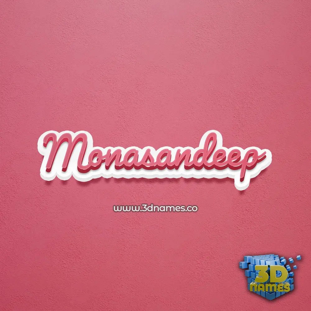 monasandeep in Red Scribble style - 3D name wallpaper monasandeep in Red Scribble style - 3D name wallpaper