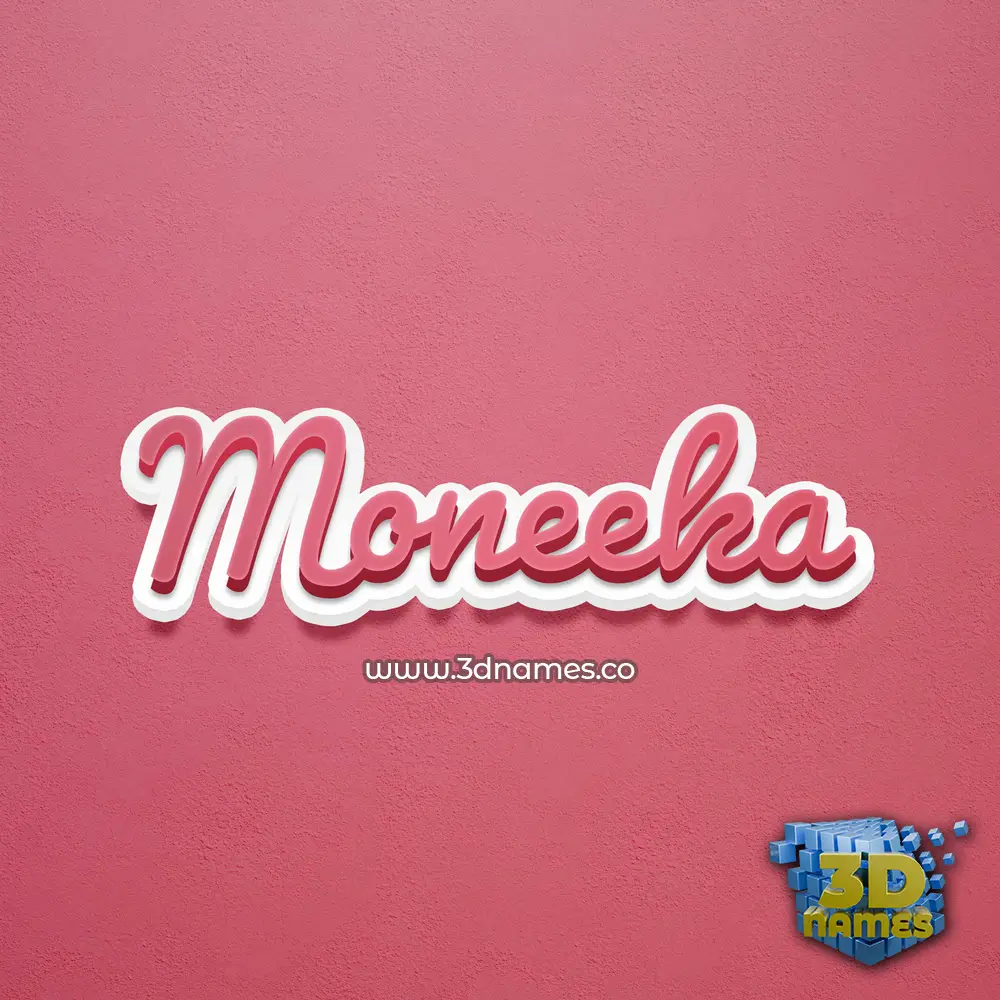 moneeka in Red Scribble style - 3D name wallpaper moneeka in Red Scribble style - 3D name wallpaper
