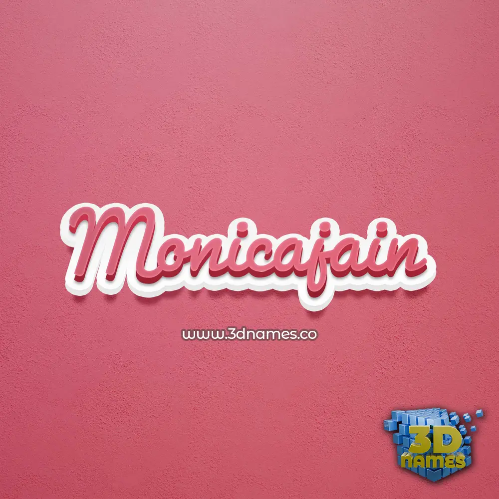 monicajain in Red Scribble style - 3D name wallpaper monicajain in Red Scribble style - 3D name wallpaper