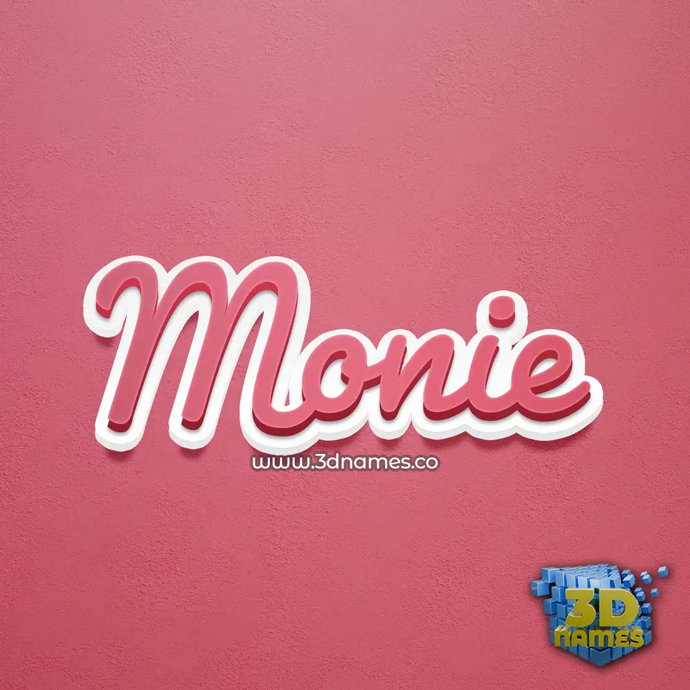 monie in Red Scribble style - 3D name wallpaper monie in Red Scribble style - 3D name wallpaper