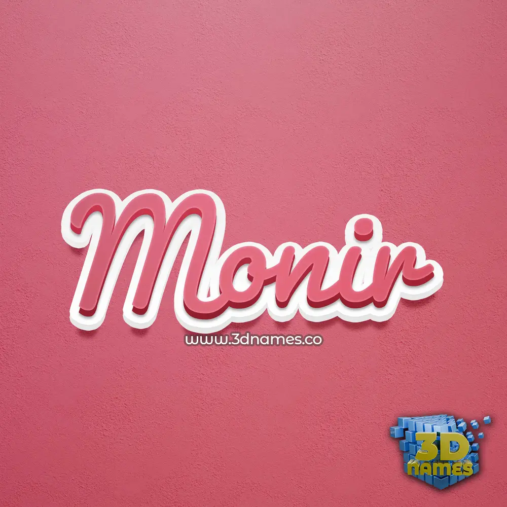 monir in Red Scribble style - 3D name wallpaper monir in Red Scribble style - 3D name wallpaper