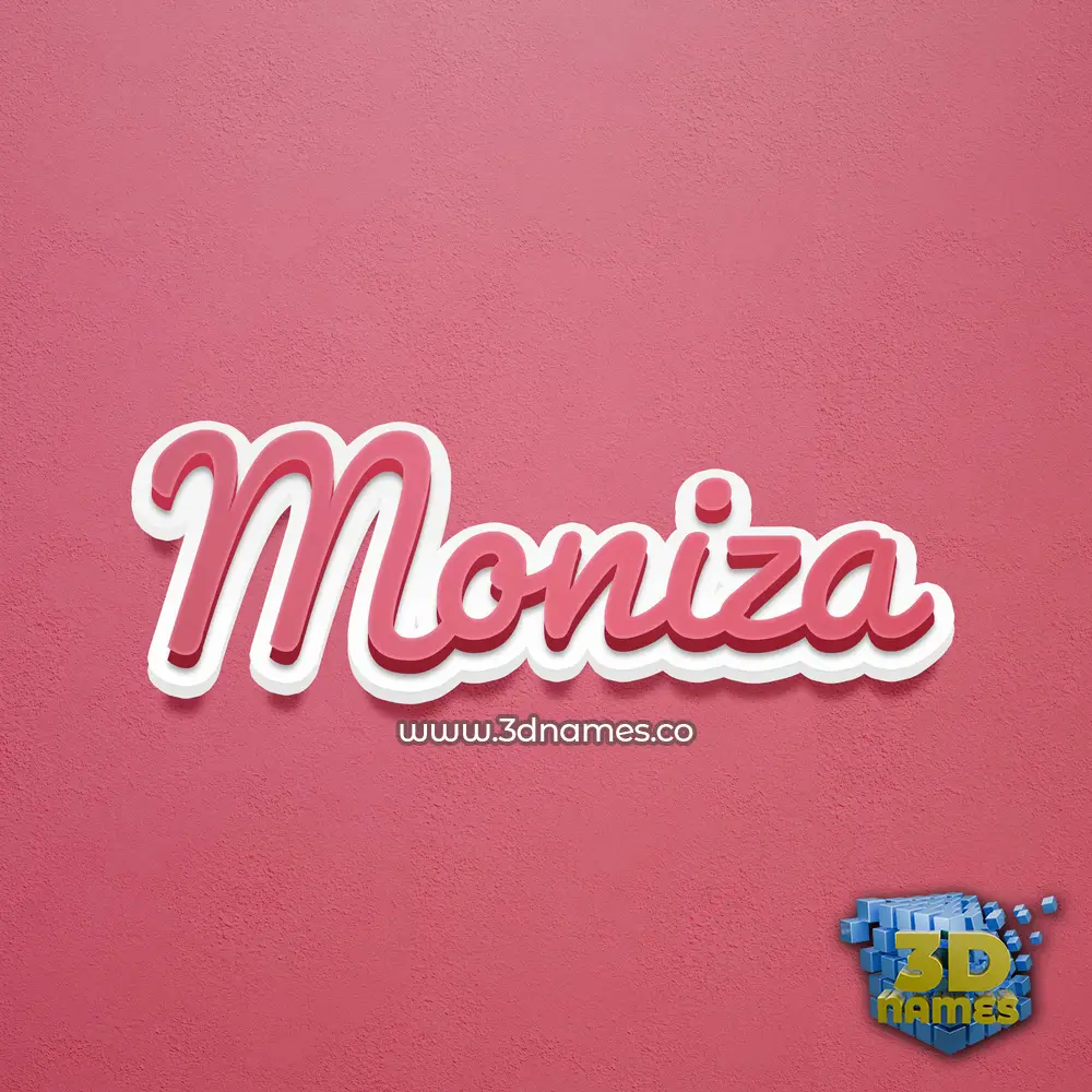 moniza in Red Scribble style - 3D name wallpaper moniza in Red Scribble style - 3D name wallpaper