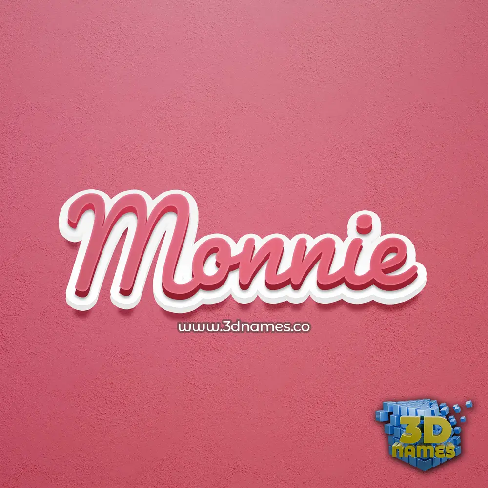 monnie in Red Scribble style - 3D name wallpaper monnie in Red Scribble style - 3D name wallpaper