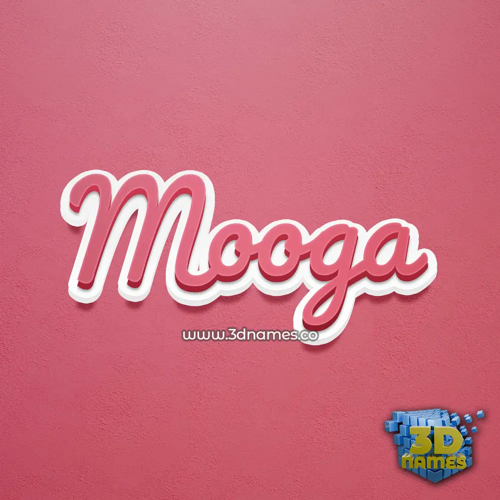 mooga in Red Scribble style - 3D name wallpaper mooga in Red Scribble style - 3D name wallpaper