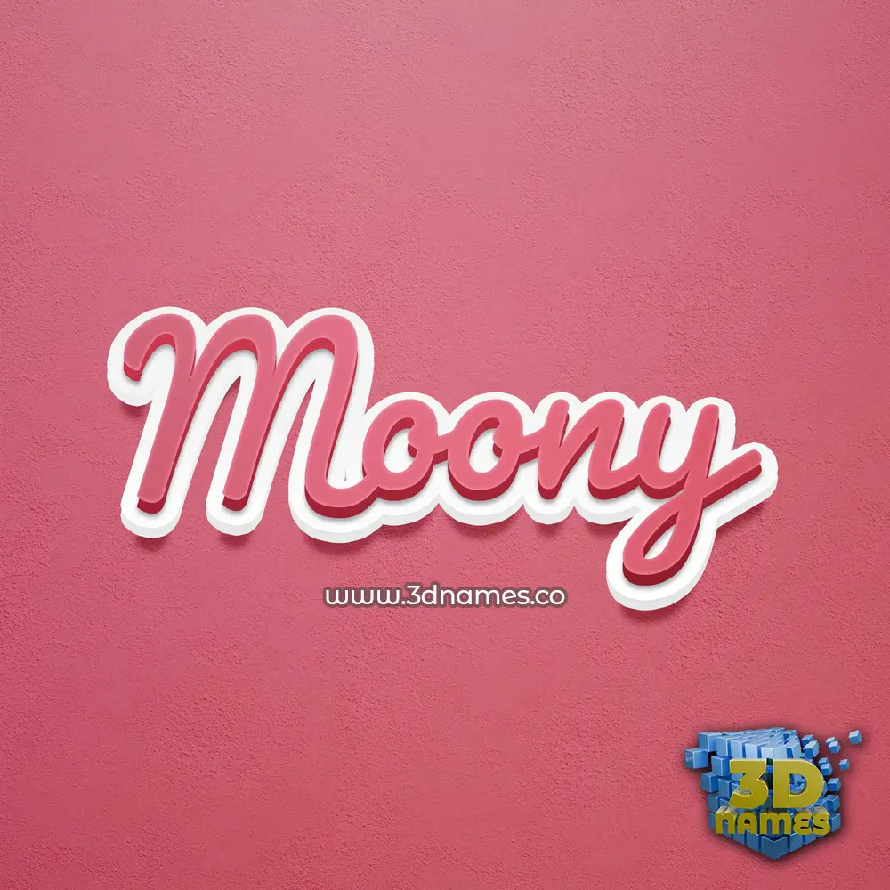 moony in Red Scribble style - 3D name wallpaper moony in Red Scribble style - 3D name wallpaper