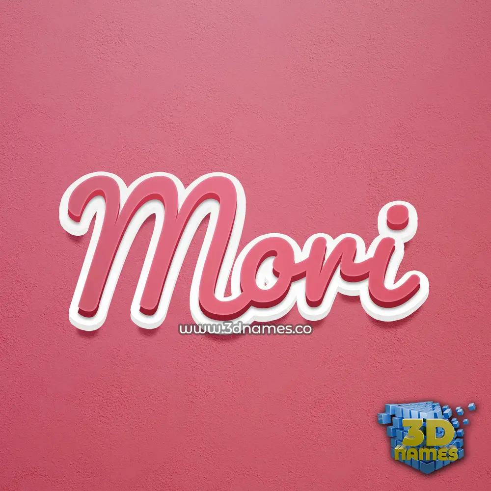 mori in Red Scribble style - 3D name wallpaper mori in Red Scribble style - 3D name wallpaper
