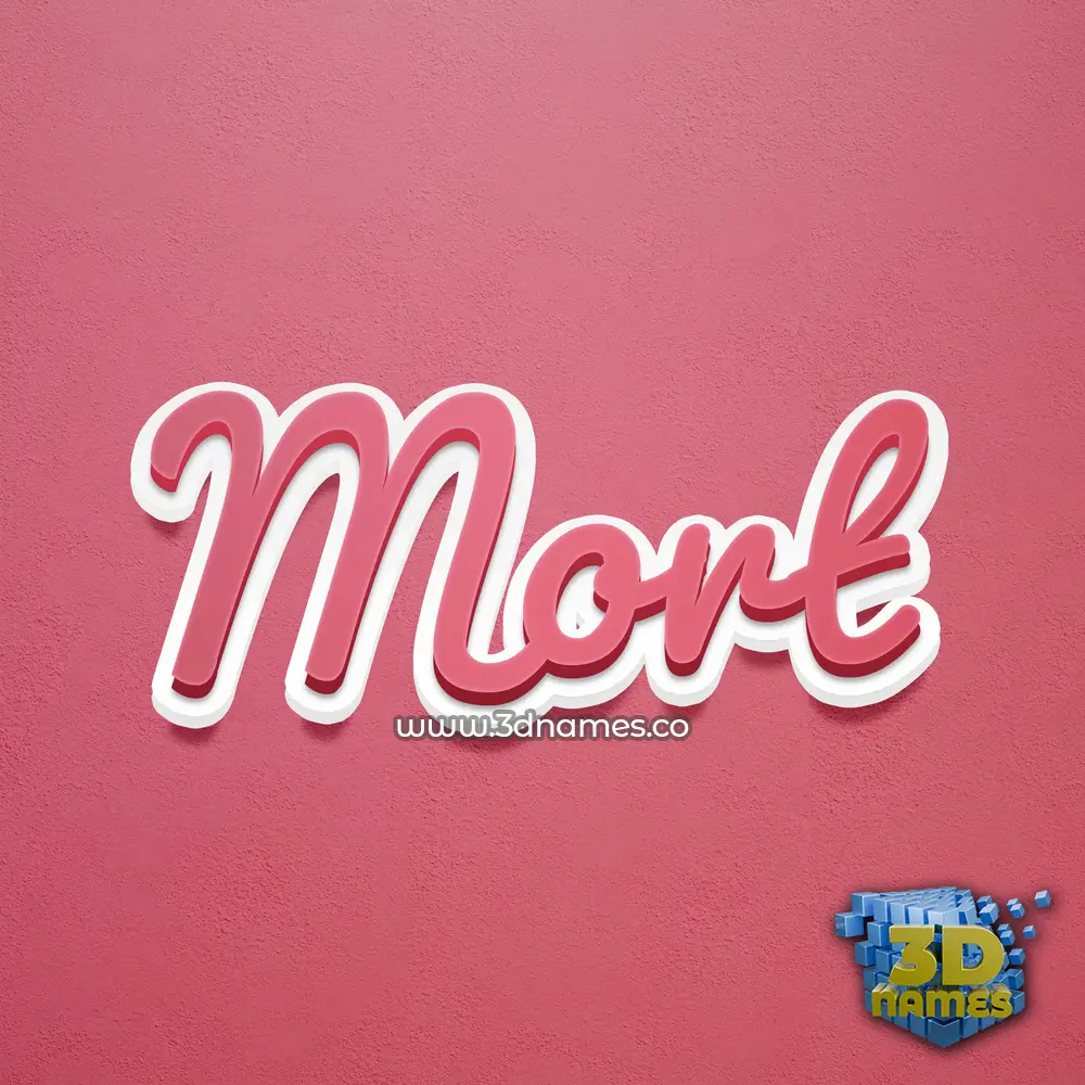 mort in Red Scribble style - 3D name wallpaper mort in Red Scribble style - 3D name wallpaper