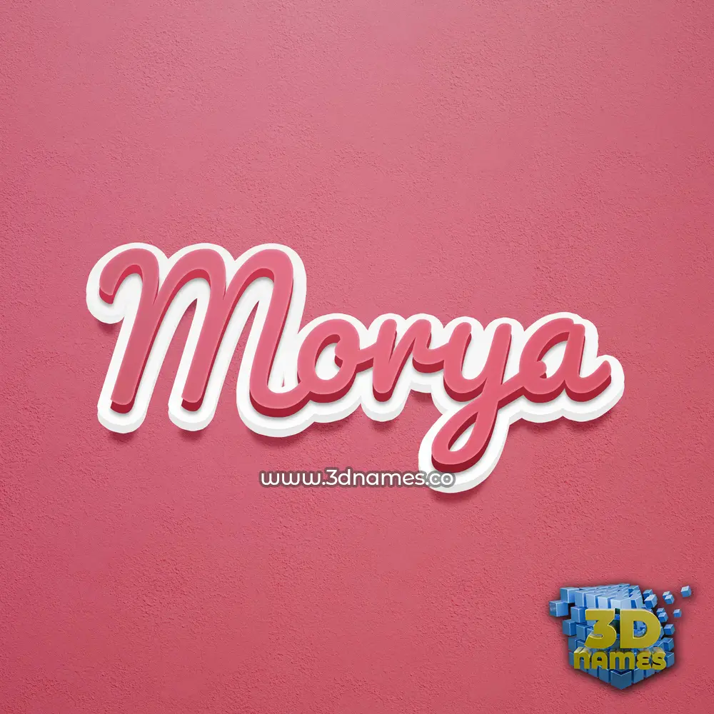 morya in Red Scribble style - 3D name wallpaper morya in Red Scribble style - 3D name wallpaper
