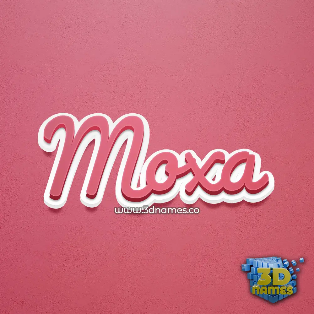 moxa in Red Scribble style - 3D name wallpaper moxa in Red Scribble style - 3D name wallpaper