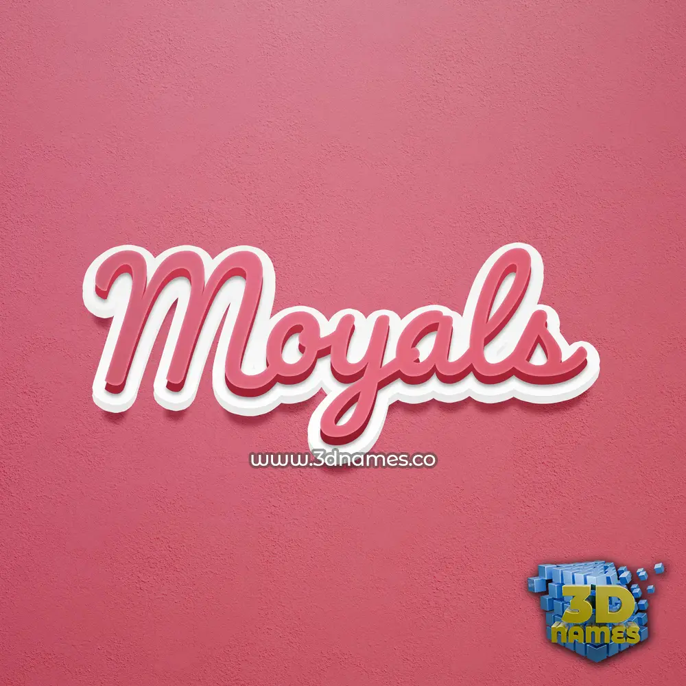 moyals in Red Scribble style - 3D name wallpaper moyals in Red Scribble style - 3D name wallpaper