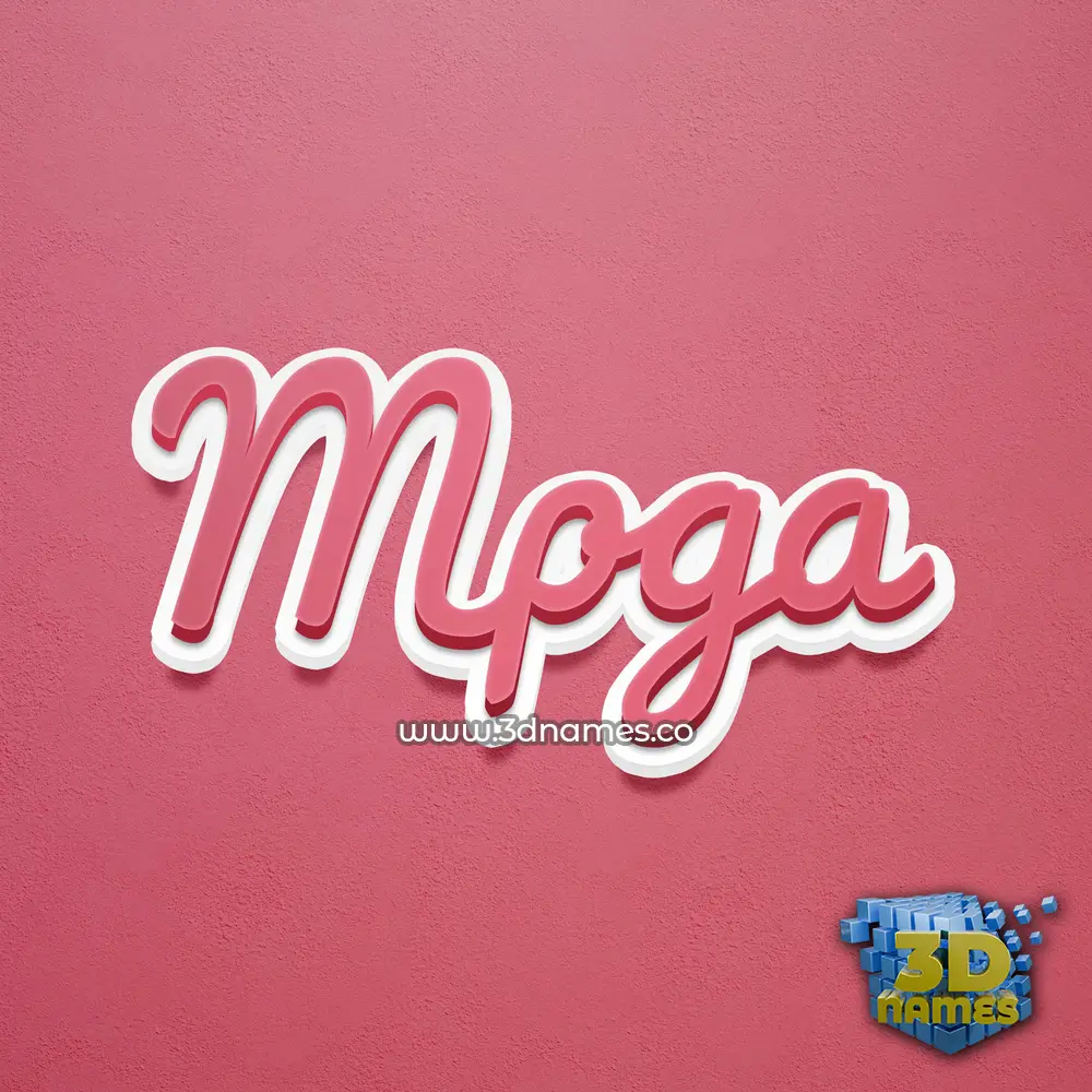 mpga in Red Scribble style - 3D name wallpaper