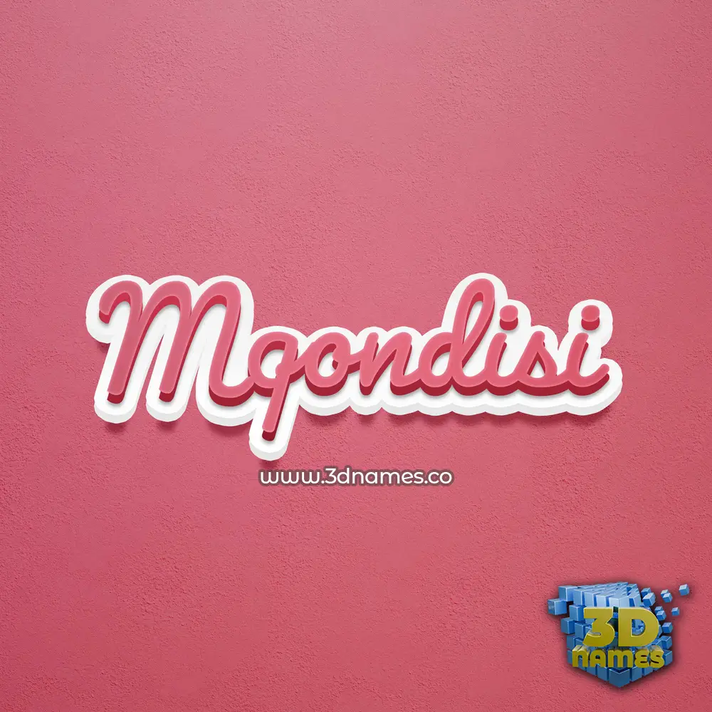 mqondisi in Red Scribble style - 3D name wallpaper mqondisi in Red Scribble style - 3D name wallpaper