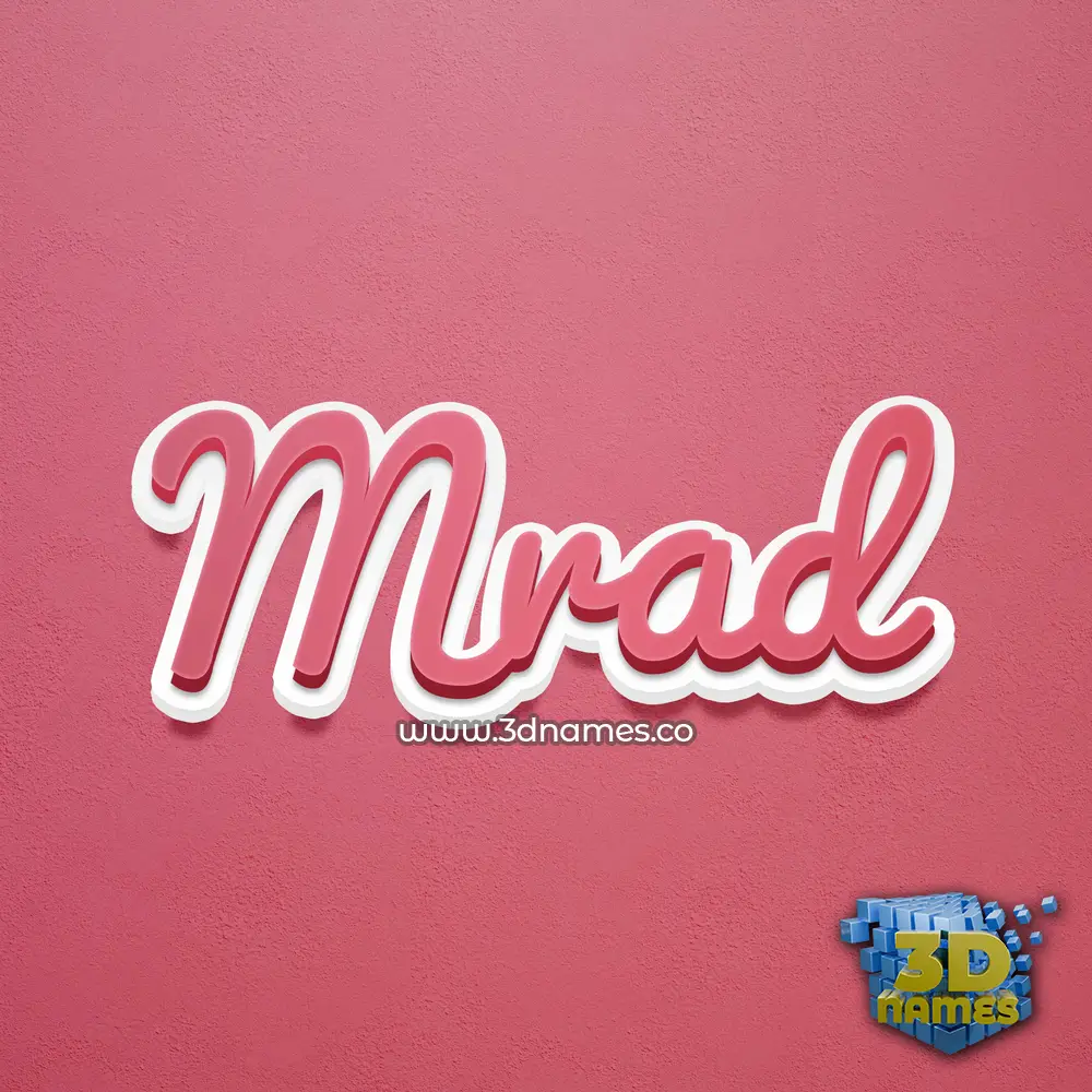 mrad in Red Scribble style - 3D name wallpaper mrad in Red Scribble style - 3D name wallpaper