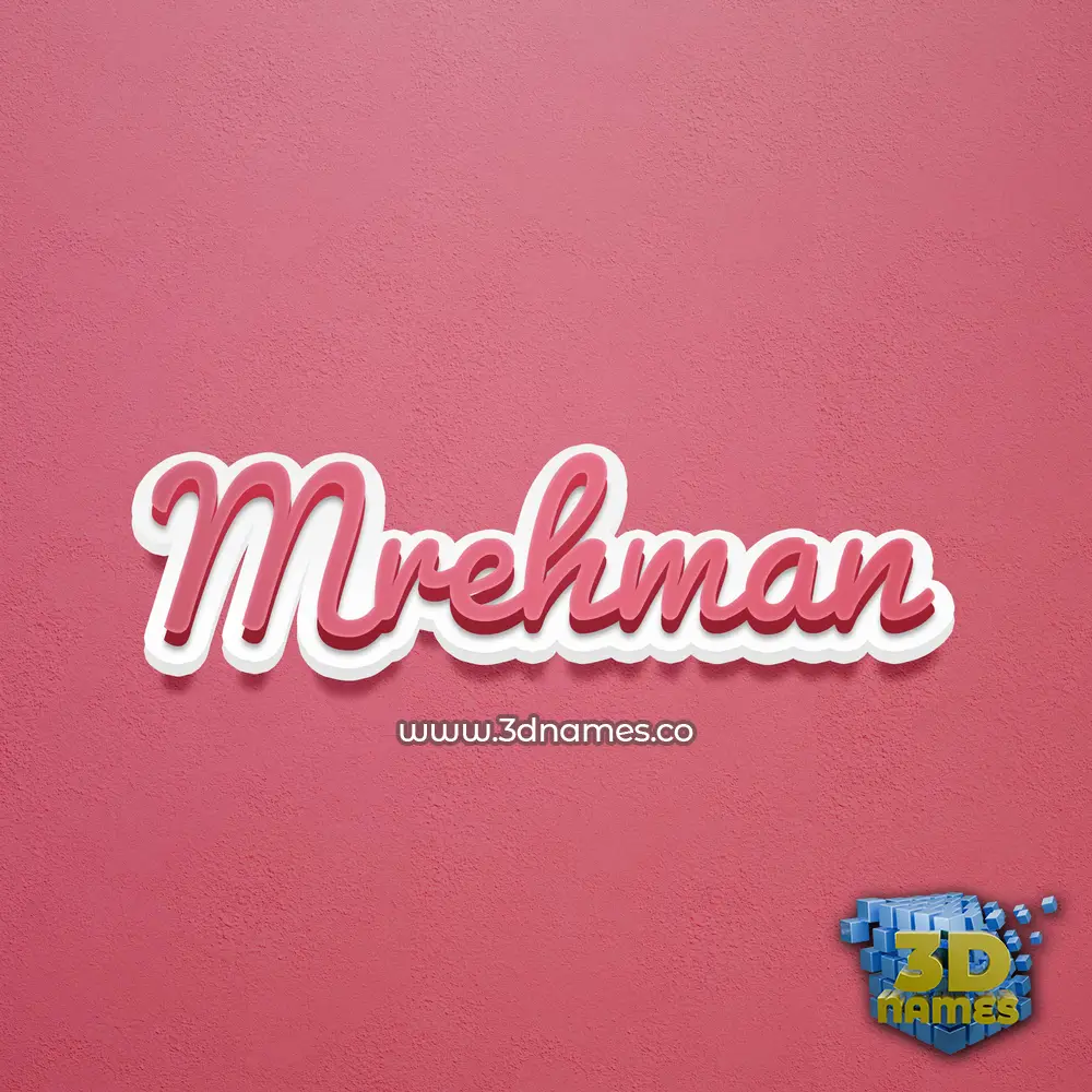 mrehman in Red Scribble style - 3D name wallpaper mrehman in Red Scribble style - 3D name wallpaper