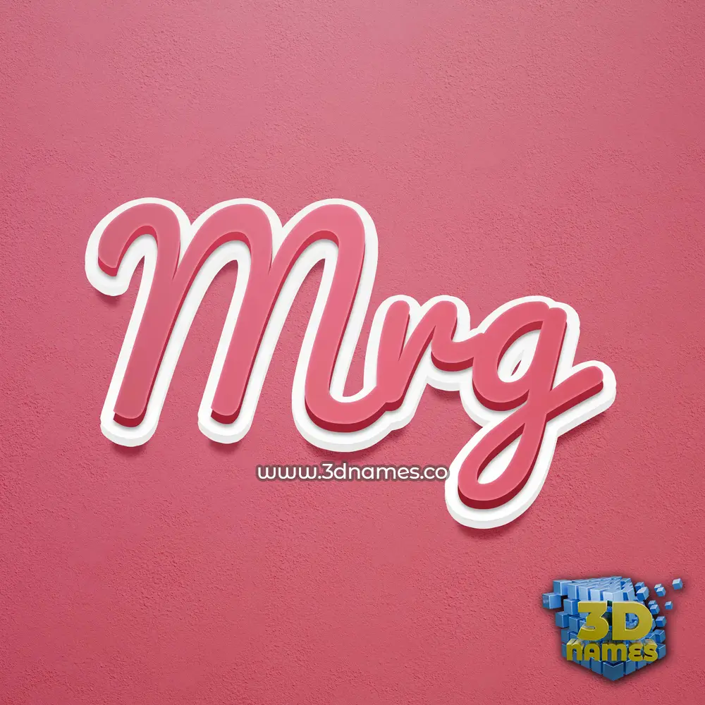 mrg in Red Scribble style - 3D name wallpaper mrg in Red Scribble style - 3D name wallpaper