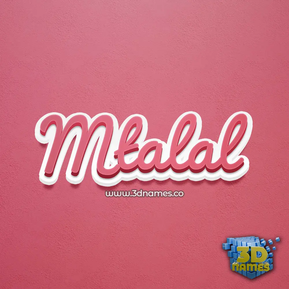 mtalal in Red Scribble style - 3D name wallpaper mtalal in Red Scribble style - 3D name wallpaper