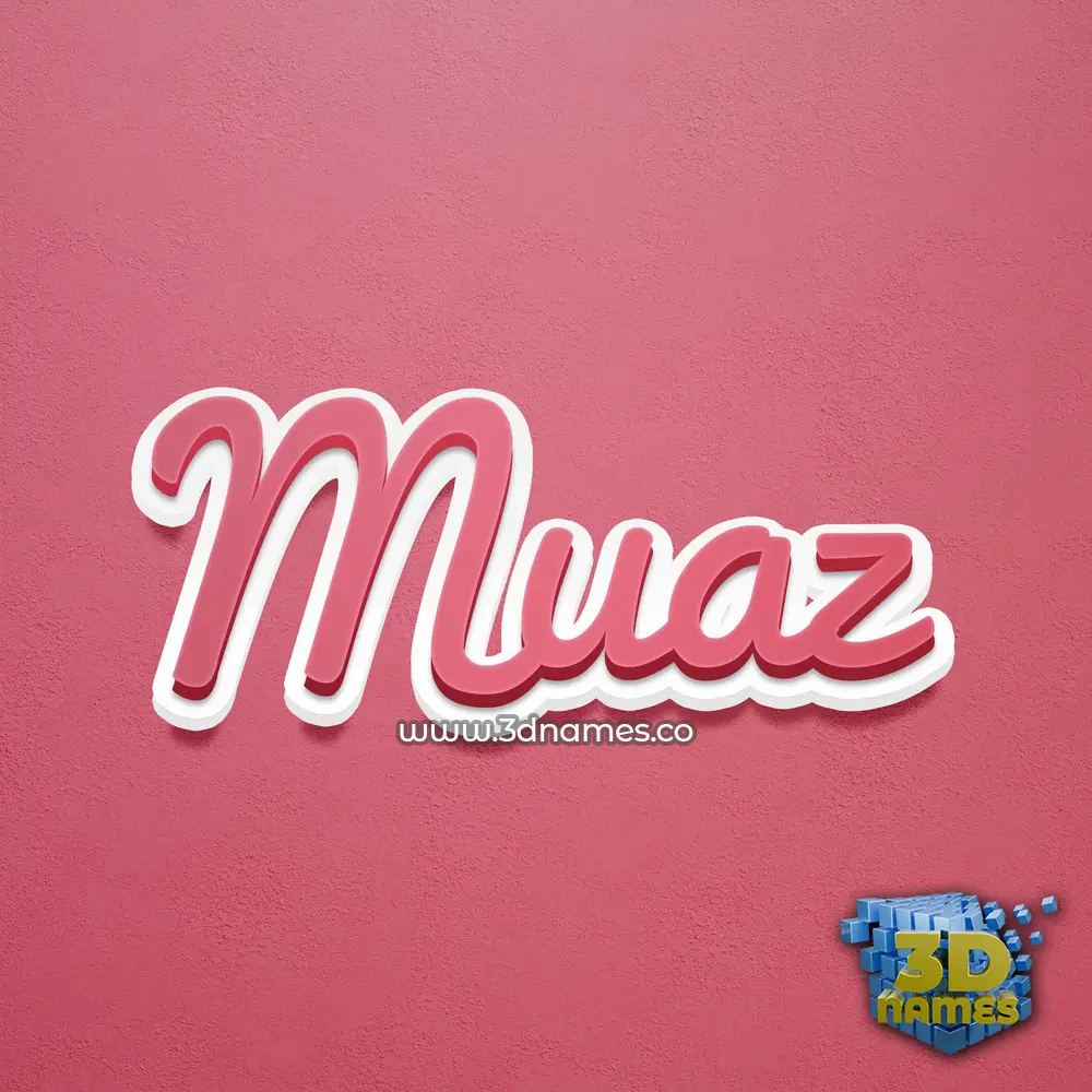 muaz in Red Scribble style - 3D name wallpaper muaz in Red Scribble style - 3D name wallpaper