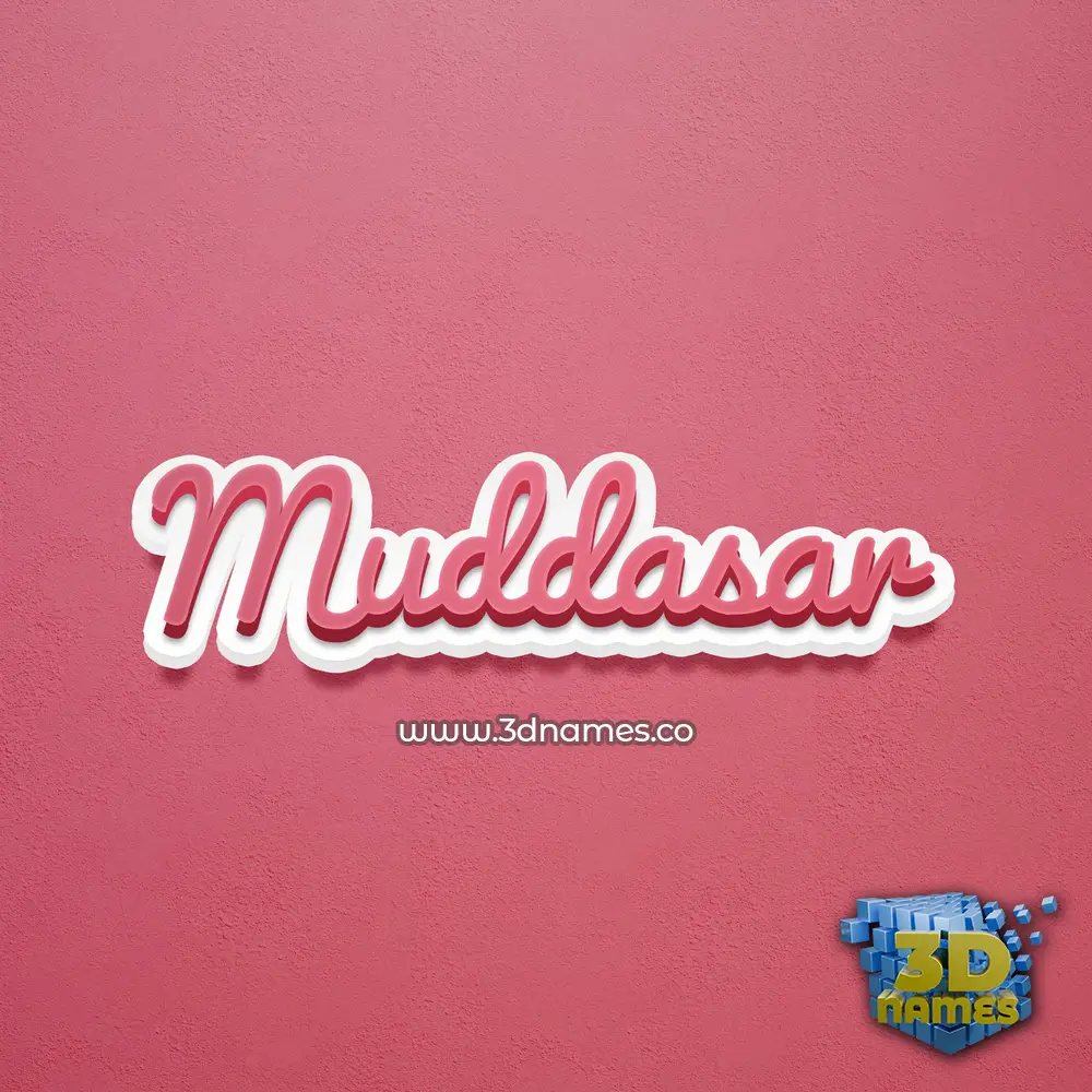 muddasar in Red Scribble style - 3D name wallpaper muddasar in Red Scribble style - 3D name wallpaper