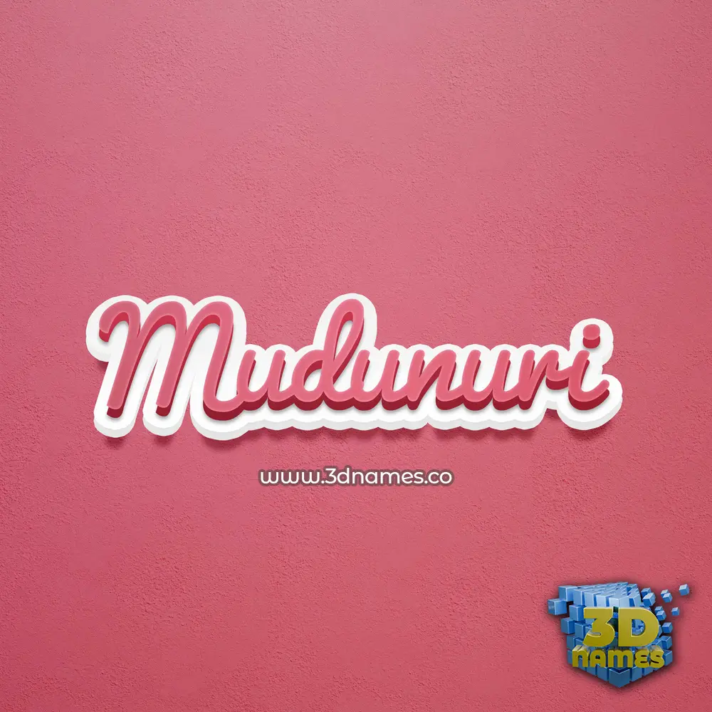 mudunuri in Red Scribble style - 3D name wallpaper mudunuri in Red Scribble style - 3D name wallpaper