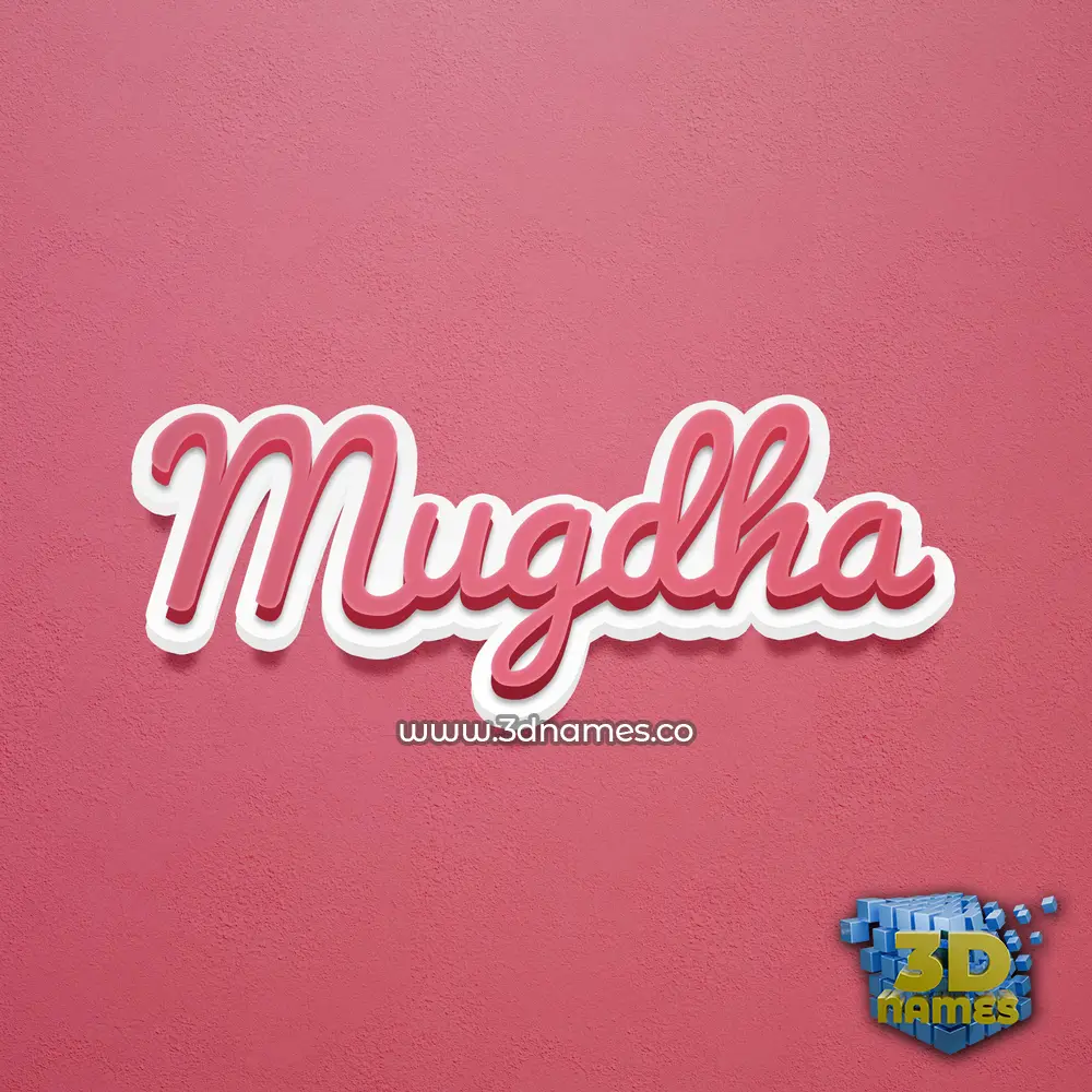 mugdha in Red Scribble style - 3D name wallpaper mugdha in Red Scribble style - 3D name wallpaper