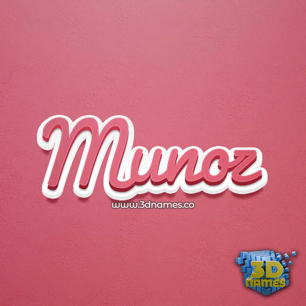 munoz in Red Scribble style - 3D name wallpaper munoz in Red Scribble style - 3D name wallpaper
