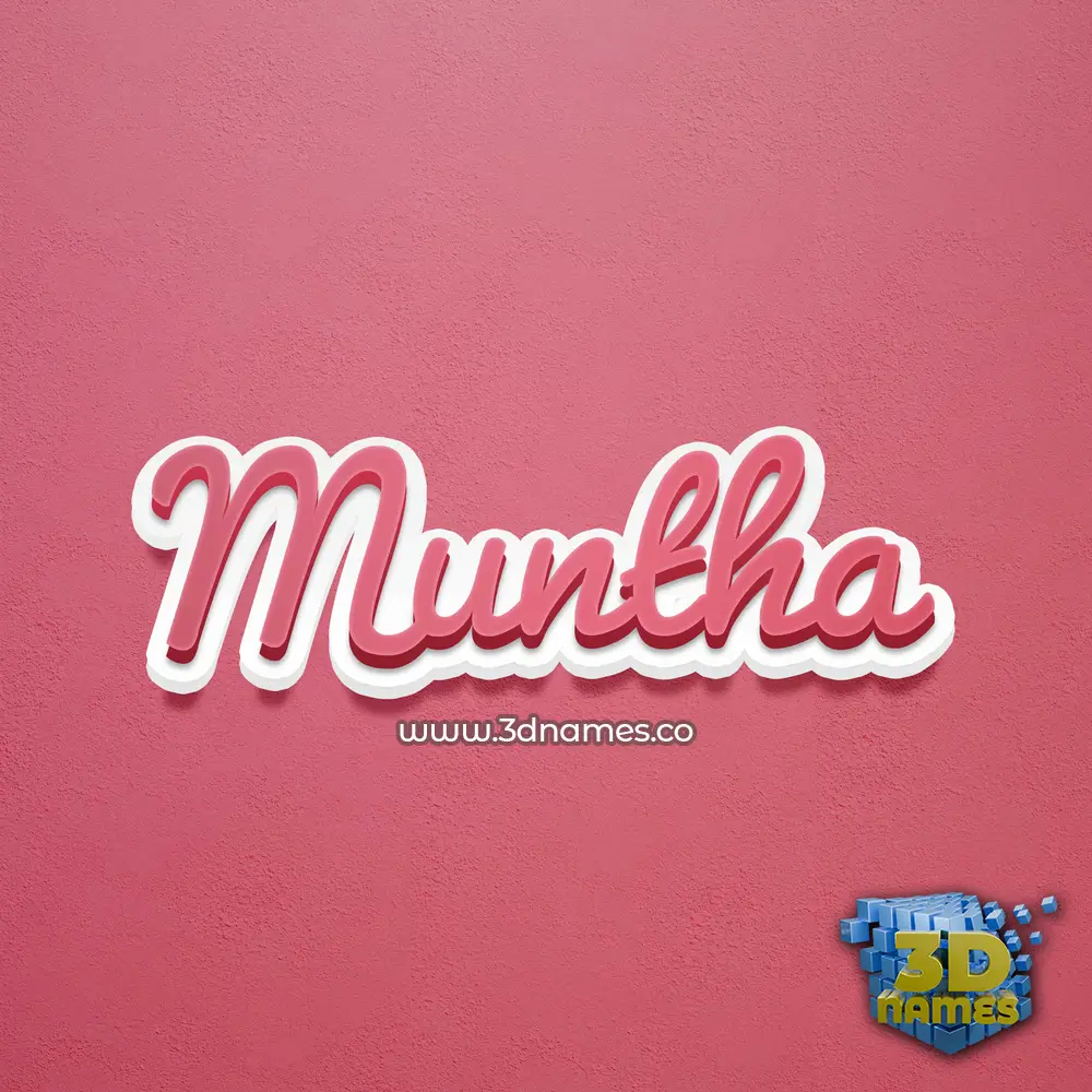 muntha in Red Scribble style - 3D name wallpaper muntha in Red Scribble style - 3D name wallpaper