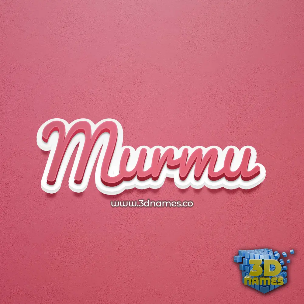 murmu in Red Scribble style - 3D name wallpaper murmu in Red Scribble style - 3D name wallpaper