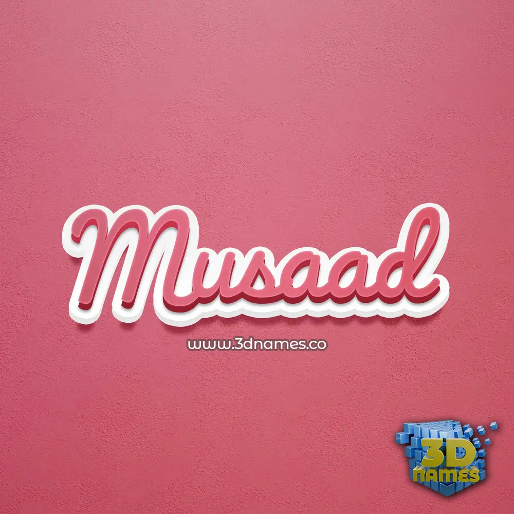 musaad in Red Scribble style - 3D name wallpaper musaad in Red Scribble style - 3D name wallpaper