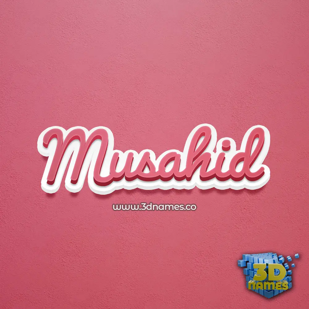 musahid in Red Scribble style - 3D name wallpaper musahid in Red Scribble style - 3D name wallpaper
