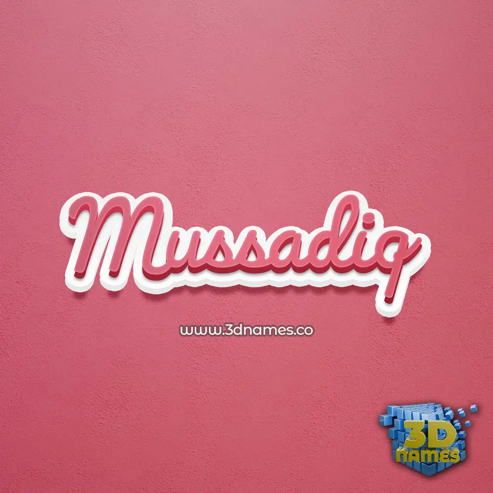 mussadiq in Red Scribble style - 3D name wallpaper mussadiq in Red Scribble style - 3D name wallpaper