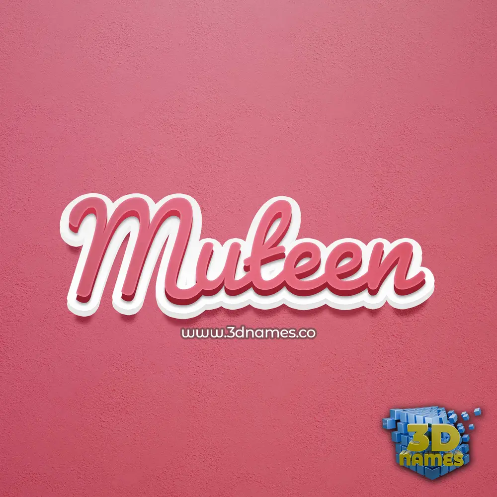 muteen in Red Scribble style - 3D name wallpaper muteen in Red Scribble style - 3D name wallpaper