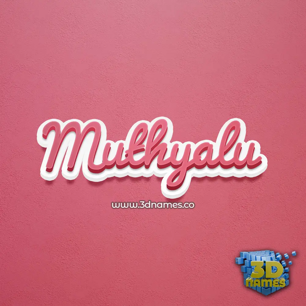 muthyalu in Red Scribble style - 3D name wallpaper muthyalu in Red Scribble style - 3D name wallpaper