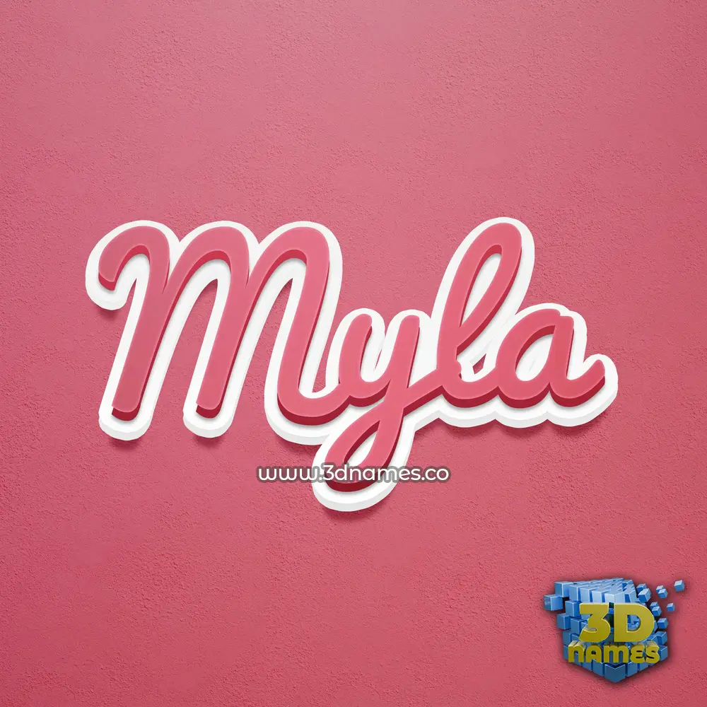 myla in Red Scribble style - 3D name wallpaper myla in Red Scribble style - 3D name wallpaper