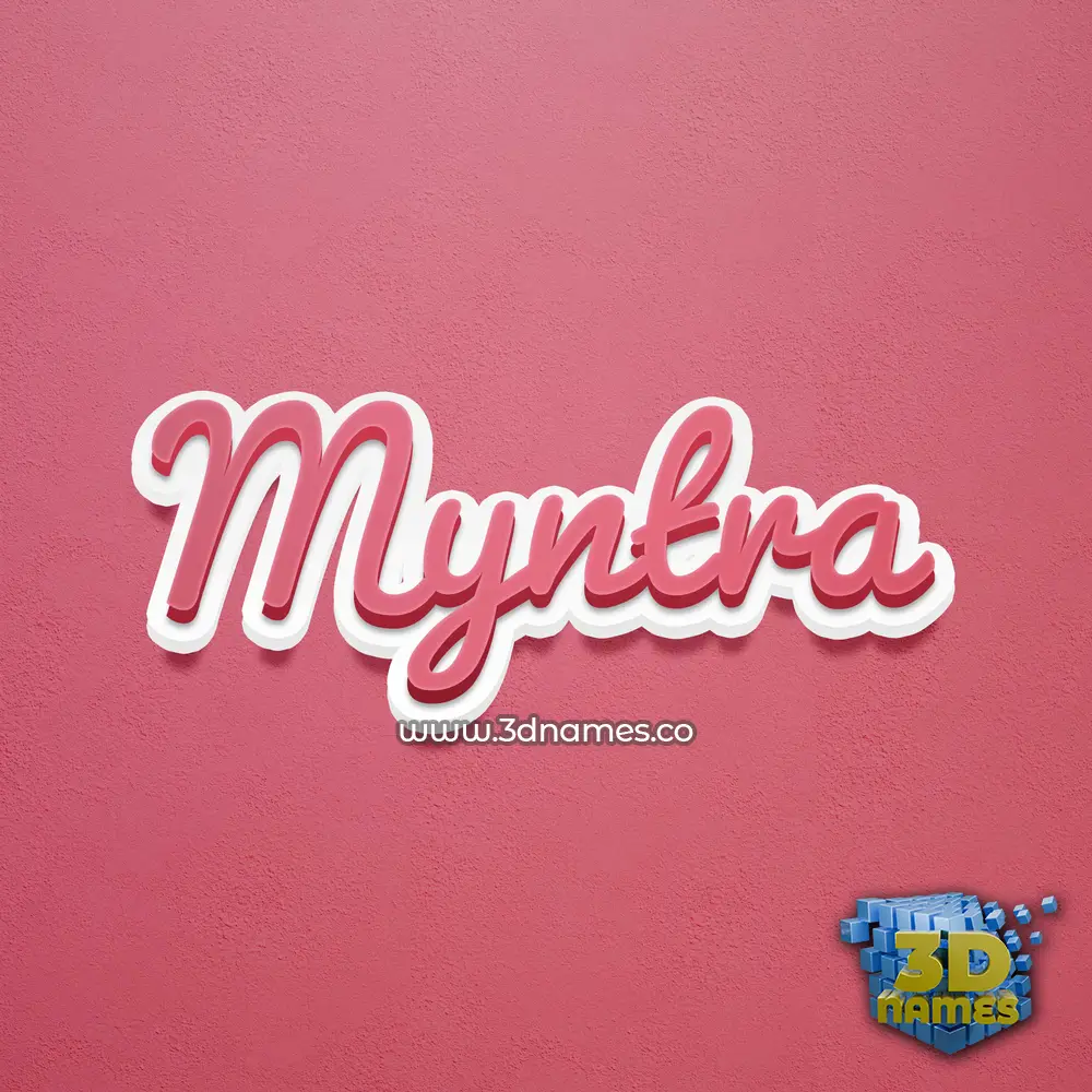 myntra in Red Scribble style - 3D name wallpaper myntra in Red Scribble style - 3D name wallpaper