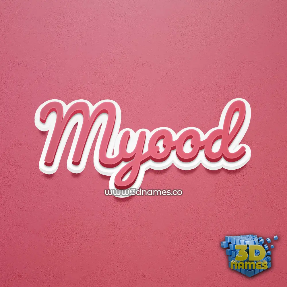 myood in Red Scribble style - 3D name wallpaper myood in Red Scribble style - 3D name wallpaper