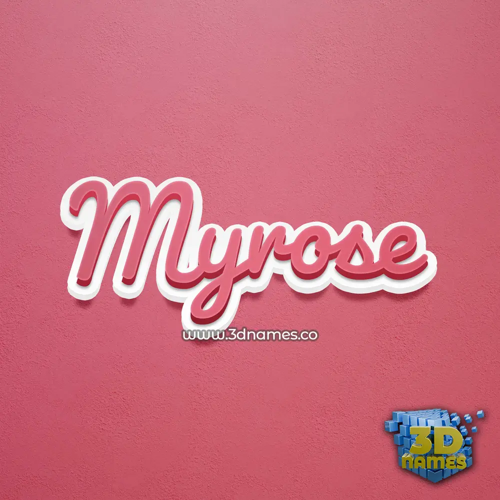 myrose in Red Scribble style - 3D name wallpaper myrose in Red Scribble style - 3D name wallpaper